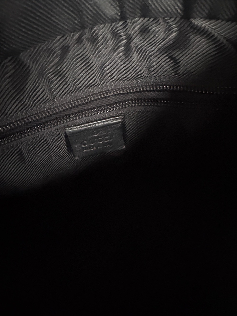 Gucci Black GG Canvas Messenger Tote with Leather Front Pocket - Picture 8 of 14